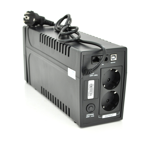 ДБЖ Ritar RTP850L-U (510W) Proxima-L, LED, AVR, 2st, USB, 2xSCHUKO socket, 1x12V9Ah, plastik Case. NEW!