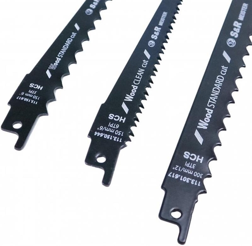 Пильные полотна для сабельной пилы S&R Meister S644D, S617K, S1617K (113001003) 3шт