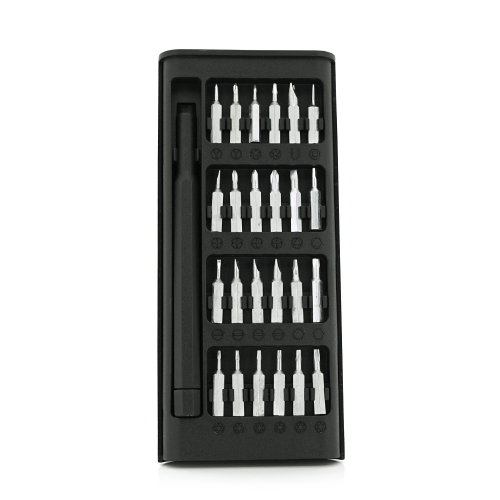 Набір викрутка+біти 24-in-1, довжина тримача 88мм, біти S2, пластикова ручка, Box