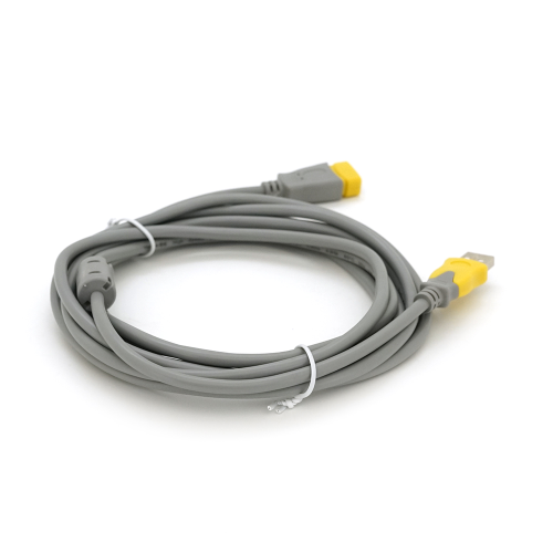 Кабель подовжувач USB2.0 AM/AF 3m 1 фільтр V-Link Grey/Yellow