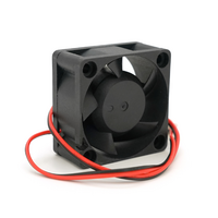 Кулер корпусний Merlion 4020, 40x40x20mm, 12V / 0.15A, RPM 1500&amp;plusmn;15%, 2-pin, Black, OEM