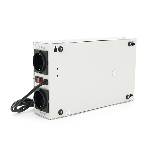 Стабілізатор напруги релейний настінного монтажу Europower SLIM-1000SBR LED, 1000VA 700W, 140-270Vac, SHUKO 2, Q1