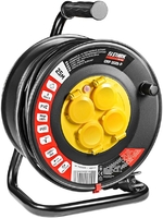 Удлинитель на катушке Stark CRP 1525-P (242000001) 4 розетки, 25 м, черный