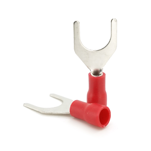 Клема тип &amp;quot;U&amp;quot; 0.5мм, SV1.25-8, провід 0.5-1.5, ізольована, максимальний струм 19А, під обтискача, латунь, 100 штук в упаковці, ціна за упаковку