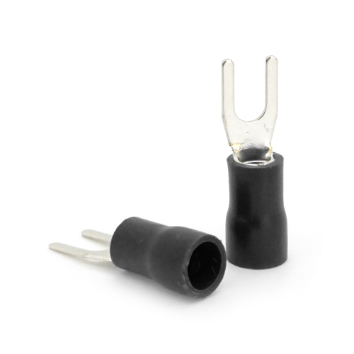 Клема тип &amp;quot;U&amp;quot; 0.7мм, SV3.5-4, провід 2.5-4.0, ізольована, максимальний струм 37А, під обтискача, латунь, 100 штук в упаковці, ціна за упаковку