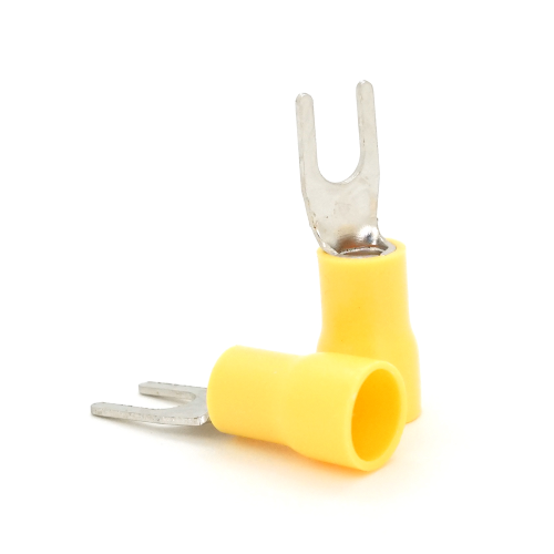 Клема тип &amp;quot;U&amp;quot; 0.7мм, SV5.5-4, провід 4.0-6.0, ізольована, максимальний струм 48А, під обтискача, латунь, 100 штук в упаковці, ціна за упаковку