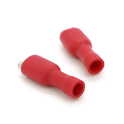 Роз&apos;єм вібростійкий плоский повністю ізольований FDFD1.25-187, провід 0.5-1.5, максимальний струм 10А, під обтискача, латунь, 100шт в упаковці, ціна за упаковку