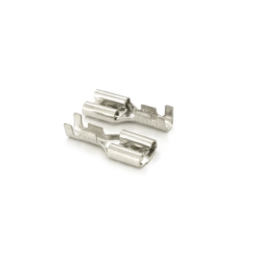 Клема F1 мама, 4.8 мм, дріт 0.5-1.5, ізольована, латунь, 100шт в упаковці, ціна за упаковку