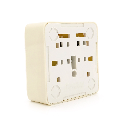 Розетка без заземлення зовнішнього монтажу, White, Q42