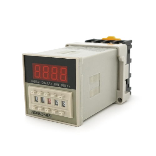 Реле часу DH48S-2Z з індикацією затримки часу + колодка для підключення, 24 VDC