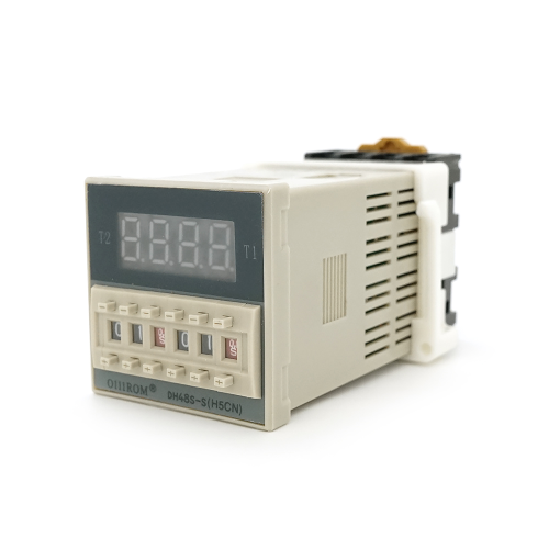 Реле часу DH48S-S з індикацією затримки часу + колодка для підключення, 220VАC