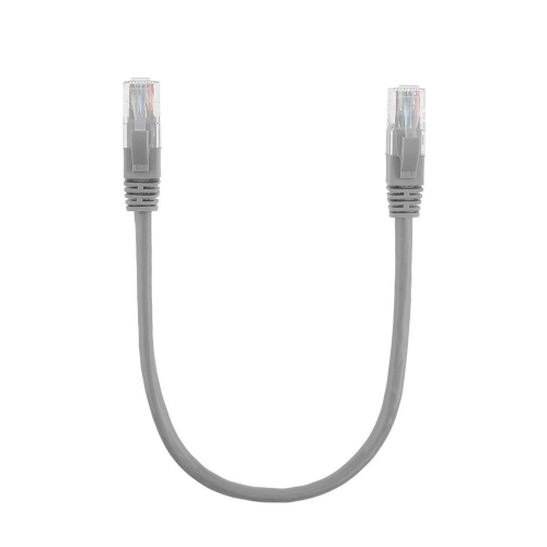 Патч-корд литий RITAR, CCA, UTP, RJ45, Cat.5e, 0,3m, сірий Q710