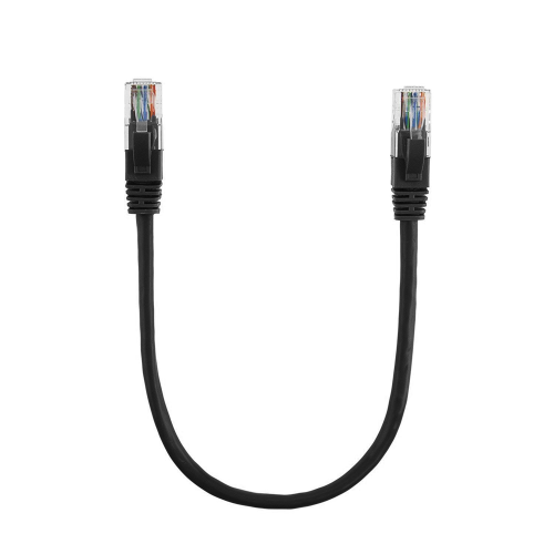 Патч-корд литий RITAR, CCA, UTP, RJ45, Cat.5e, 0,3m, чорний Q710