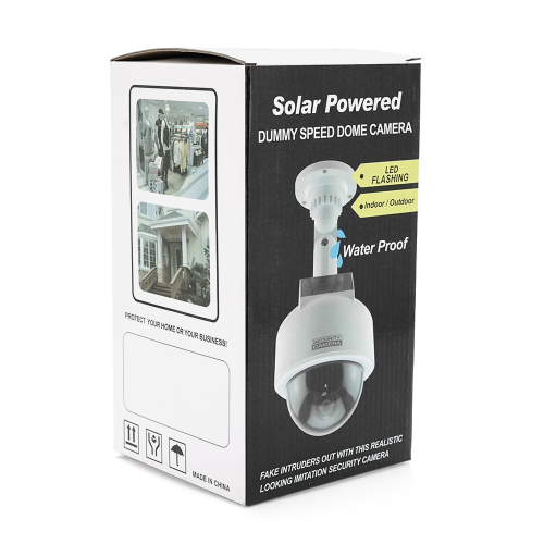 Муляж зовнішньої камери купольний з сонячною панеллю і червоним світлодіодом 2100S Q30