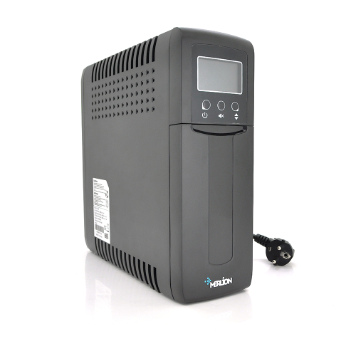 ДБЖ Merlion UDU 1000 (600W) LСD, 162-270VAC, AVR 1st, 1x12V9Ah, 4 SHUKO, plastik Case Q2 (99х277х290) 8,1кг