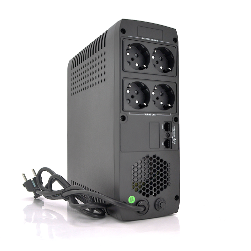 ДБЖ Merlion UDU 1000 (600W) LСD, 162-270VAC, AVR 1st, 1x12V9Ah, 4 SHUKO, plastik Case Q2 (99х277х290) 8,1кг