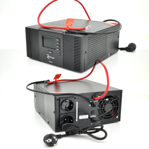 ДБЖ з правильною синусоїдою RITAR RTSWrl-600 (420Вт) , 12В з переключенням струму заряду 10A і 20 A (360*330*230) 9,6 кг (290*255*120)