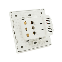 Розетка врізна, Input: AC 100-250V 16A, 2-USB- виходу, White