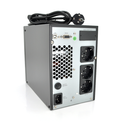 ДБЖ Merlion RTSW KRONOS Pro + 1K Tower (900W) LСD, 110-300VAC, AVR 1st,3 SCHUKO outlet, 2x12V9Ah, USB &amp;amp; RS232, plastik Case Q1 (282x145х220) 9,8кг