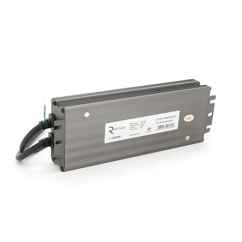 Імпульсний блок живлення герметичний Ritar RTPSW12-200 12В 16.5А (200Вт) IP67 1,0 кг (215*75*35 мм)