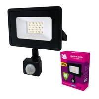 Прожектор светодиодный с датчиком движения (ИКД) ELM Matrix S 20W 6500К  26-0035