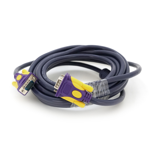 Кабель VGA (M) - VGA (M) 5.0m 2 фільтра Purple