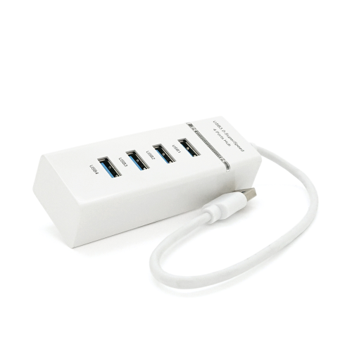 Хаб USB 3.0 алюмінієвий, 4порта, 20 см, Пакет