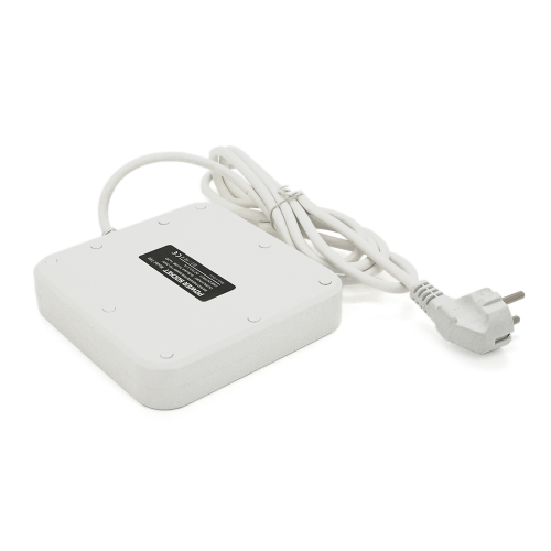 Мережевий фільтр ТВ-Т90, 4 розетки + 3 USB, 2 м, перетин 3х0, 75мм, 3000W, White, Box