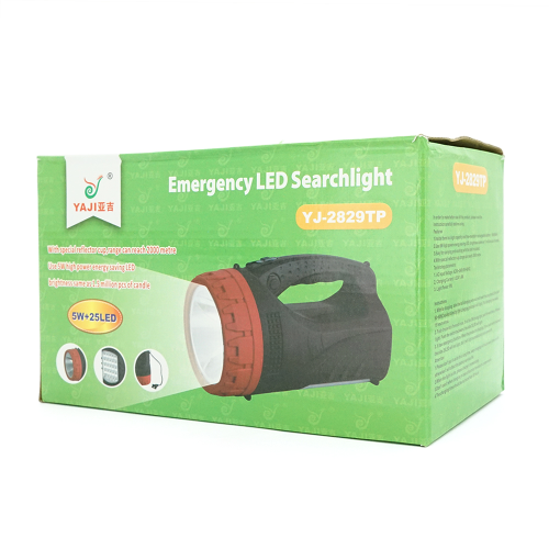Ліхтар переносний YJ-2829, 1+25 LED, 1+1 режим, вбудований акумулятор 6000mAh, кабель 220В, Box