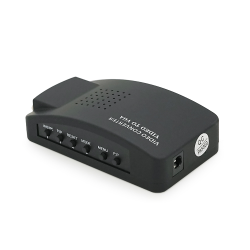 Конвертер VGA to BNC, IN-BNC (тато) на OUT-VGA(мама), Black, Пакет Q25