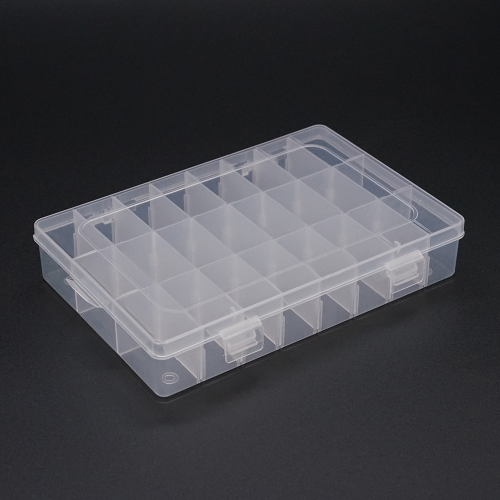 Пластиковий ящик для радіодеталей, 195 х 35 х 130 мм, 24 відділень