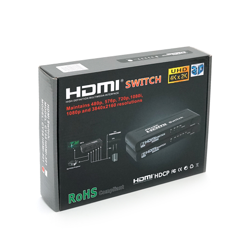 HDMI свіч 3D 4k x 2k, 1080р, 1,4 версія, 5 x 1 портів, Blister