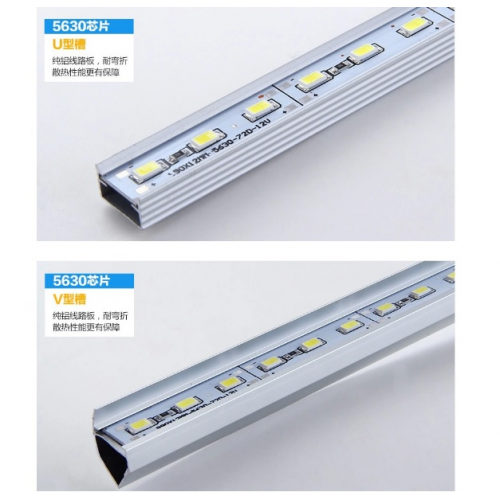 Стрічка світлодіодна 5630 алюмінієва, на жорсткій основі, 12V, 3000K, 72LED, WhiteHot, ціна за метр