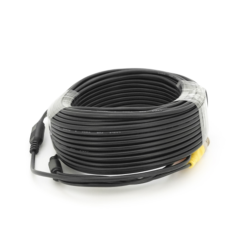 Патчкорд комбінований коаксіальний + живлення + звук BNC + DC + AV 25m, чорний