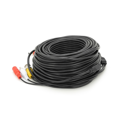 Патчкорд комбінований коаксіальний + живлення + звук BNC + DC + AV 30m, чорний