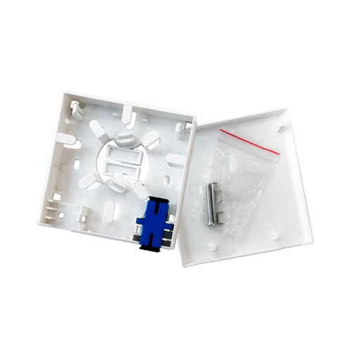 Розетка оптична для адаптера SC / UPC з двома портами 86 х 86 мм, Q400