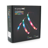 Комплект музичної світлодіодної стрічки 5050 RGB 5 метрів, 60Led, пульт, блок живлення, bluetooth, ip65