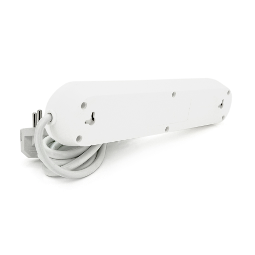 Мережевий фільтр F01U, 2 розетки EU + 2 розетки Universal + 3 USB, 1.5 м, перетин 3х0, 75мм, 2500W, White, Box