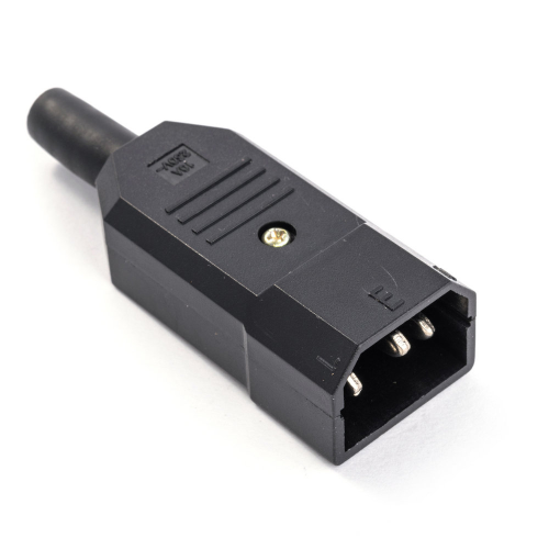 Триконтактний роз&apos;єм C14 тато, під пайку Q50 / 500