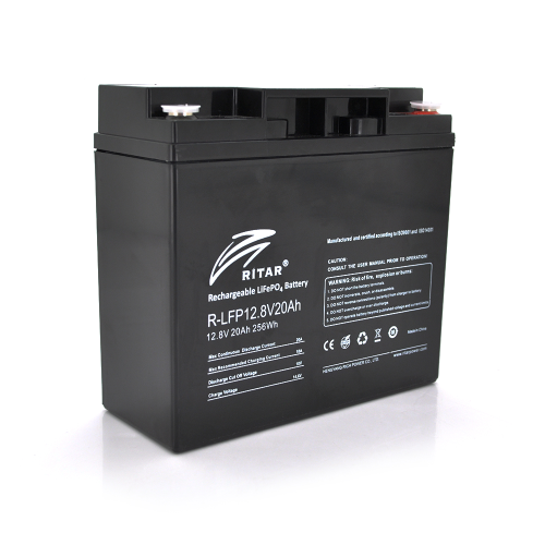 Акумуляторна батарея Ritar LiFePO4 12,8V 20Ah 256Wh BMS10@4S ( 180 x 78 x 165 (168) ) Q4