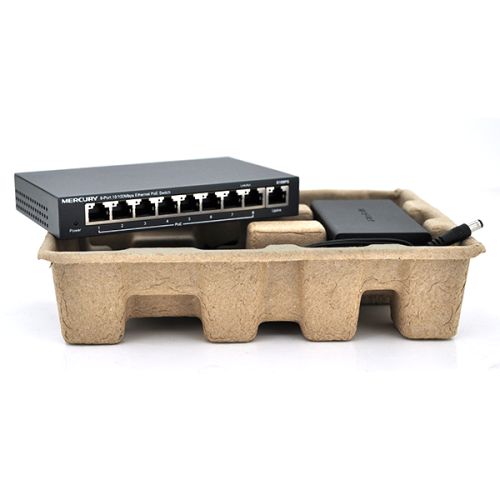 Комутатор POE 48V Mercury S109PS 8 портів POE + 1 порт Ethernet (Uplink) 10 / 100 Мбіт / сек, БП в комплекті, BOX Q200 (258 * 196 * 66) 0,72 кг (158 * 99 * 25)