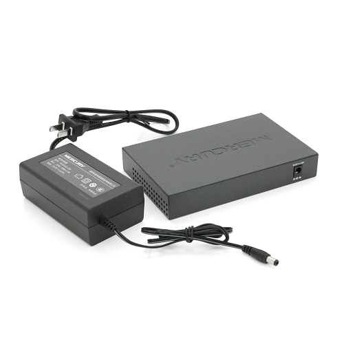 Комутатор POE 48V Mercury S109PS 8 портів POE + 1 порт Ethernet (Uplink) 10 / 100 Мбіт / сек, БП в комплекті, BOX Q200 (258 * 196 * 66) 0,72 кг (158 * 99 * 25)