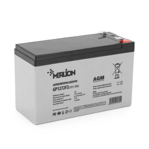 Акумулятор для UPS 12V 7.2Ah Merlion GP1272F2