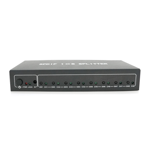 Цифровий оптичний роздільник звуку SPDIF / Toslink 1x8