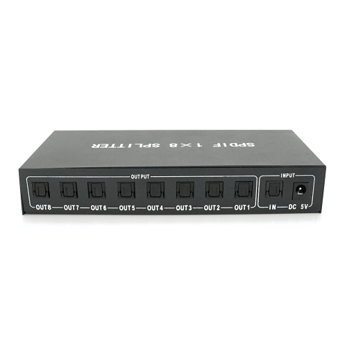 Цифровий оптичний роздільник звуку SPDIF / Toslink 1x8