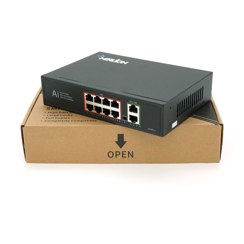 Switch Merlion BT-D6110FE-GE 8port 100Mb+POE Uplink 2port 1000Mb+ SFP 1port 1000Mb БЖ 52V/2.3A