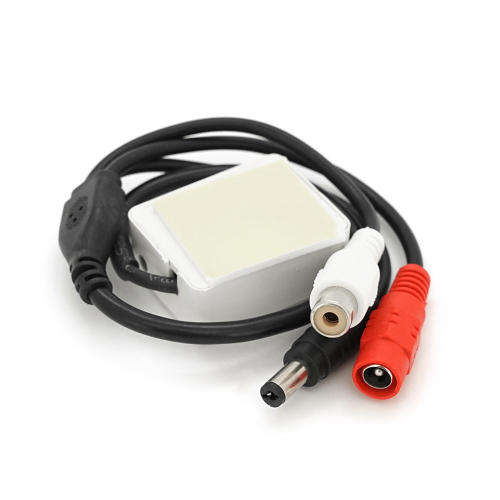 Мікрофон для IP камер та відеореєстраторів. Живлення DC 9-12V. Радіус дії 150 м. Вихід RCA.