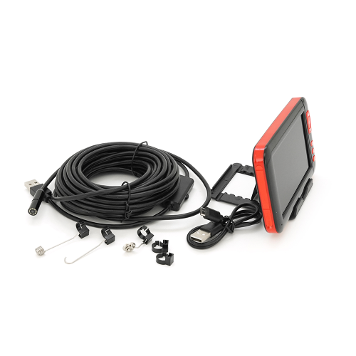 Ендоскоп F200, міні камера 8 mm, LCD дисплей-4.3 дюйма, підсвічування 8 світлодіодів, довжина кабелю 10м