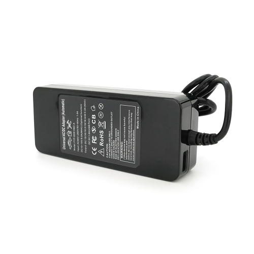 Універсальне АЗП 90W, корпус - пласт, ручне регулювання, 8 роз&apos;ємів,LCD - дисплей, BOX