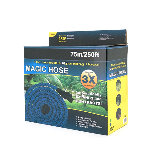 Шланг Садовий 25-75м / 250ft + розпилювач, насадка на кран, Blue / Green, Box